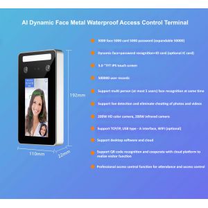 AI Dynamic Face Recognition Access Control 0.2s Recognition Speed