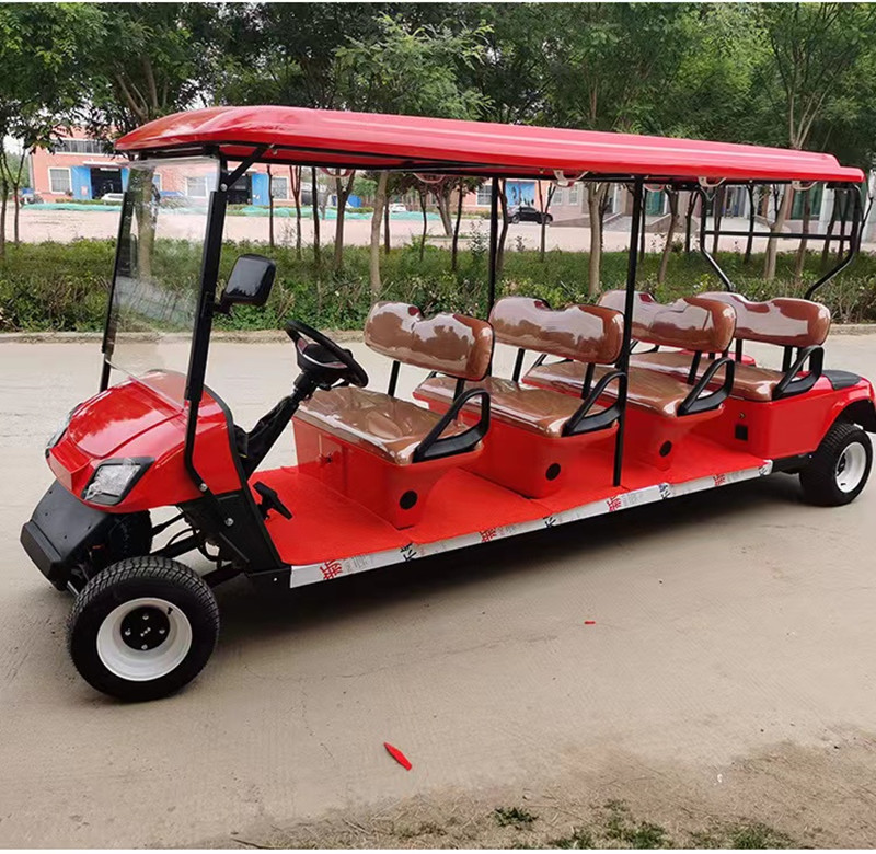 Left Hand Drive Electric Golf Buggy Lithium Battery Operated Golf Carts 2-10 Seats