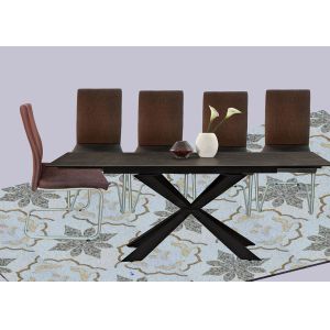 2.1 Meter Modern Rectangle Dining Table With Ceramic Top