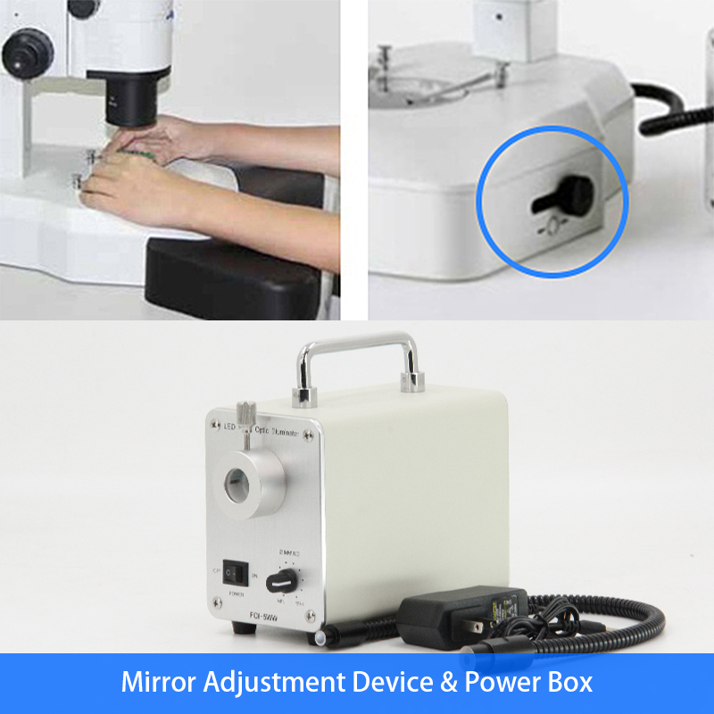 A23.0910 0.8x~10x Zoom Stereo Optical Microscope With High Eye-point Wide Field Plan Eyepiece PL10X/23mm