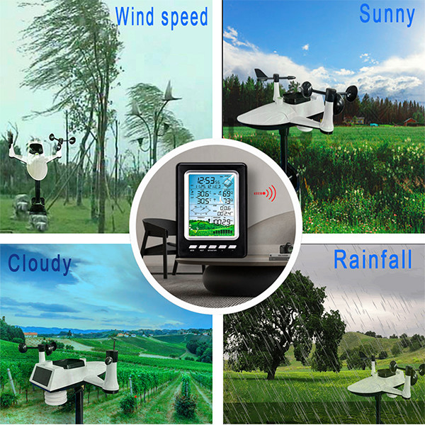 WS3030 Wireless Outdoor Weather Station Remotely Measure Wind Direction Wind Speed Rainfall Air Pressure