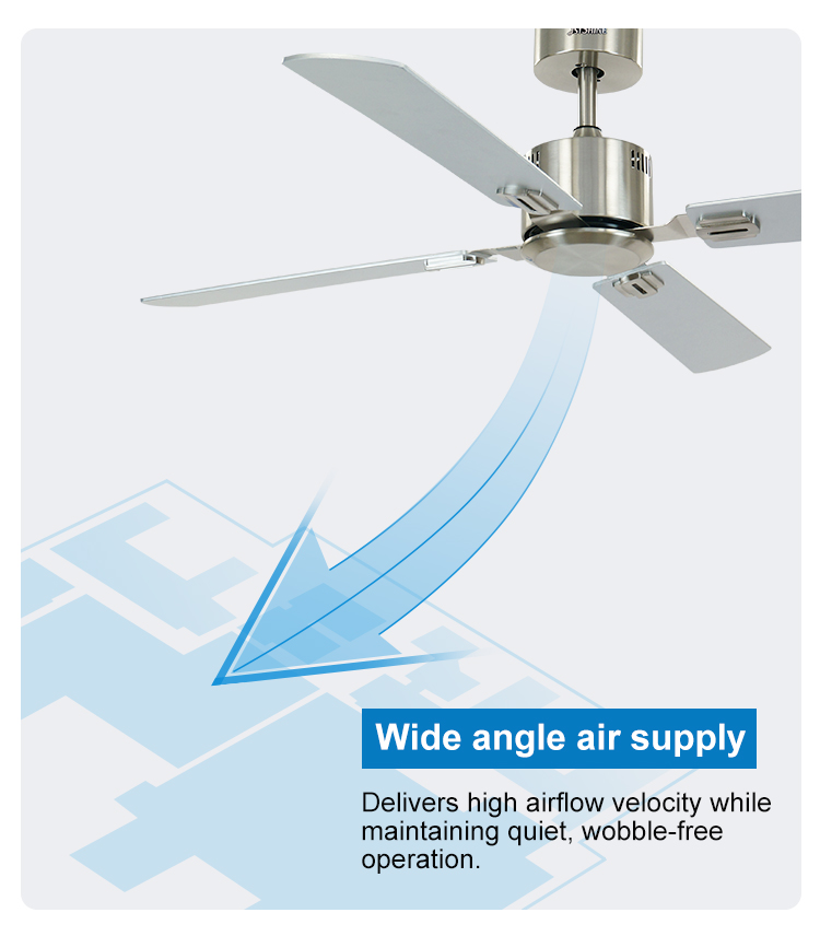 1stshine Ceiling Fan Timer 220V AC 3 Speeds Wall Control Low Noise for Rustic Style