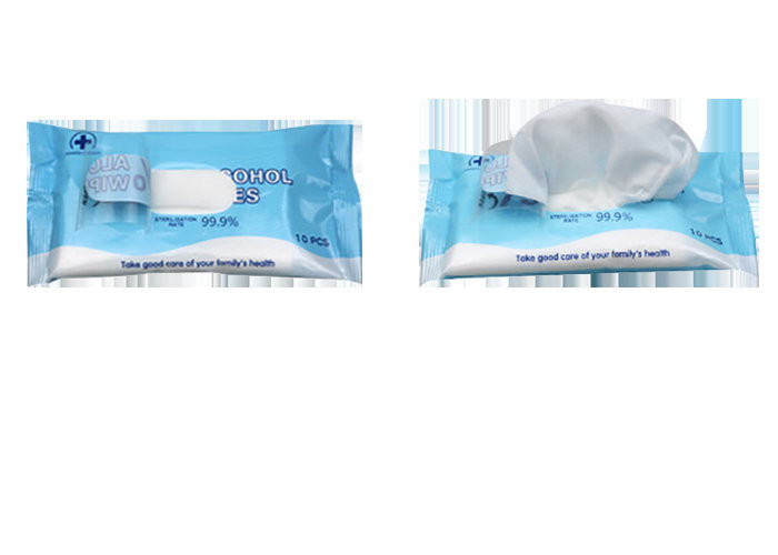 Non - Woven 75% Alcohol Disinfectant Wipes Kill 99.9% Virus CE Certification