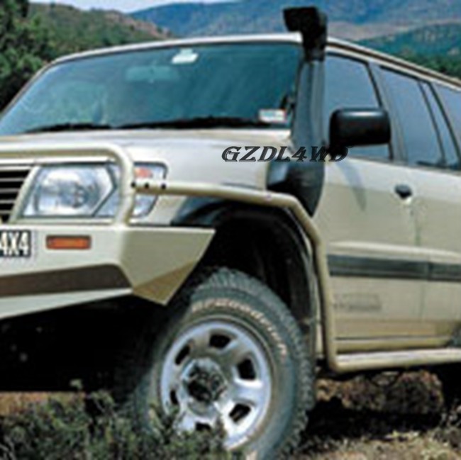 Plastic 4X4 Snorkel Kit Textured Finish Matte Black Arb Safari Snorkel Nissan Patrol GU / Y61B