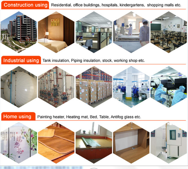 Foldable Carbon Film Underfloor Heating 180-300W For Home Wall / Ceiling