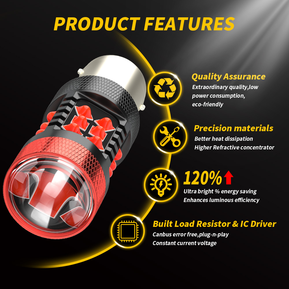 1156 T20 7440 6500K 30pcs 1500lm Car LED Tail Lights