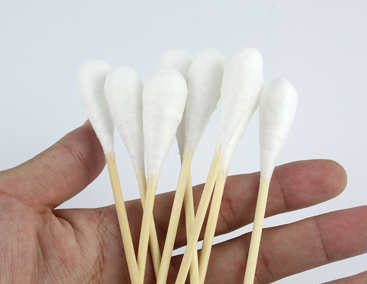 S&J Premium Cotton Buds Double-headed Disposable Cotton Swabs Makeup Ear-clean Disposable Dacron Tip Swabs