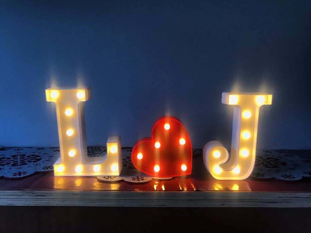 Stainless Steel LED Metal Bulb Letters Signage for Office and Birthday Celebration