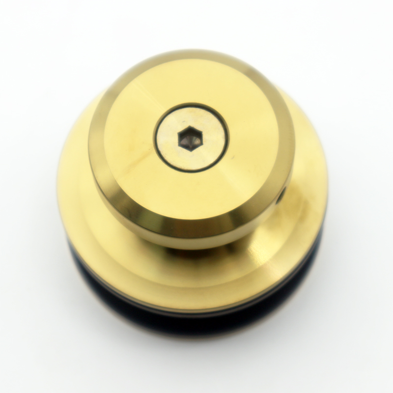 Highly Resistant American Style Satin Gold 70MM Wheel Exterior Automatic Sliding Door
