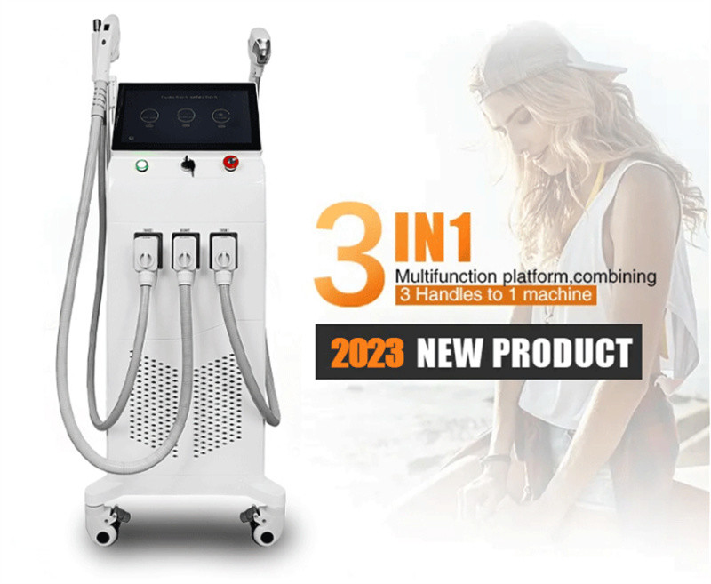Multifunctional 3 In 1 808nm Diode Laser Hair Removal Tattoo Removal