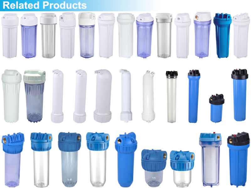 Transparent Slim Line Water Filter Housing