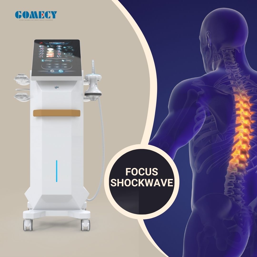 Shockwave Therapy Machine Focus Shockwave Physiotherapy Pain Relief Achilles Tendonit Therapy Physical Therapy Equipment