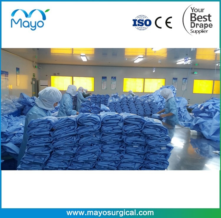 Non Woven Fabric Disposable Isolation Gown Isolation Clothing Waterproof Direct from China Factory Customs