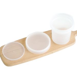 Custom 500ml plastic PP ice cream cup container packaging pudding jelly mousse