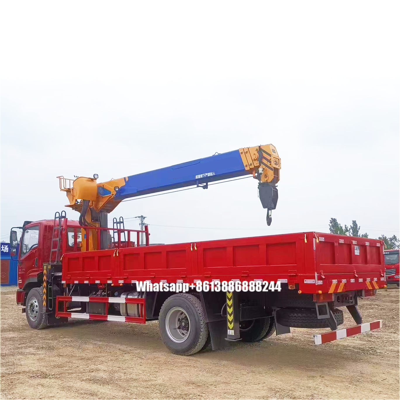 SHACMAN 4*2 Truck With Crane Boom Truck Lifting Truck