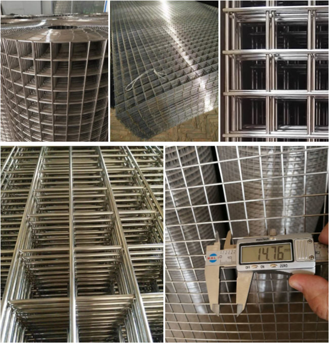 2.54cm 304 316 Stainless Steel Welded Wire Mesh Panels For Rabbit Cage