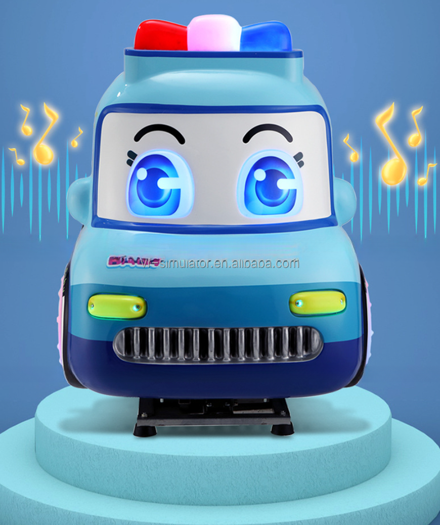 Rocking Machine Coin-operated Rocking Car Supermarket Children's Playground Commercial Electric Fiberglass Coin Pusher >3 Years