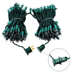 Commercial-Grade 110V US-Style Christmas Light String With Plug-In Function For