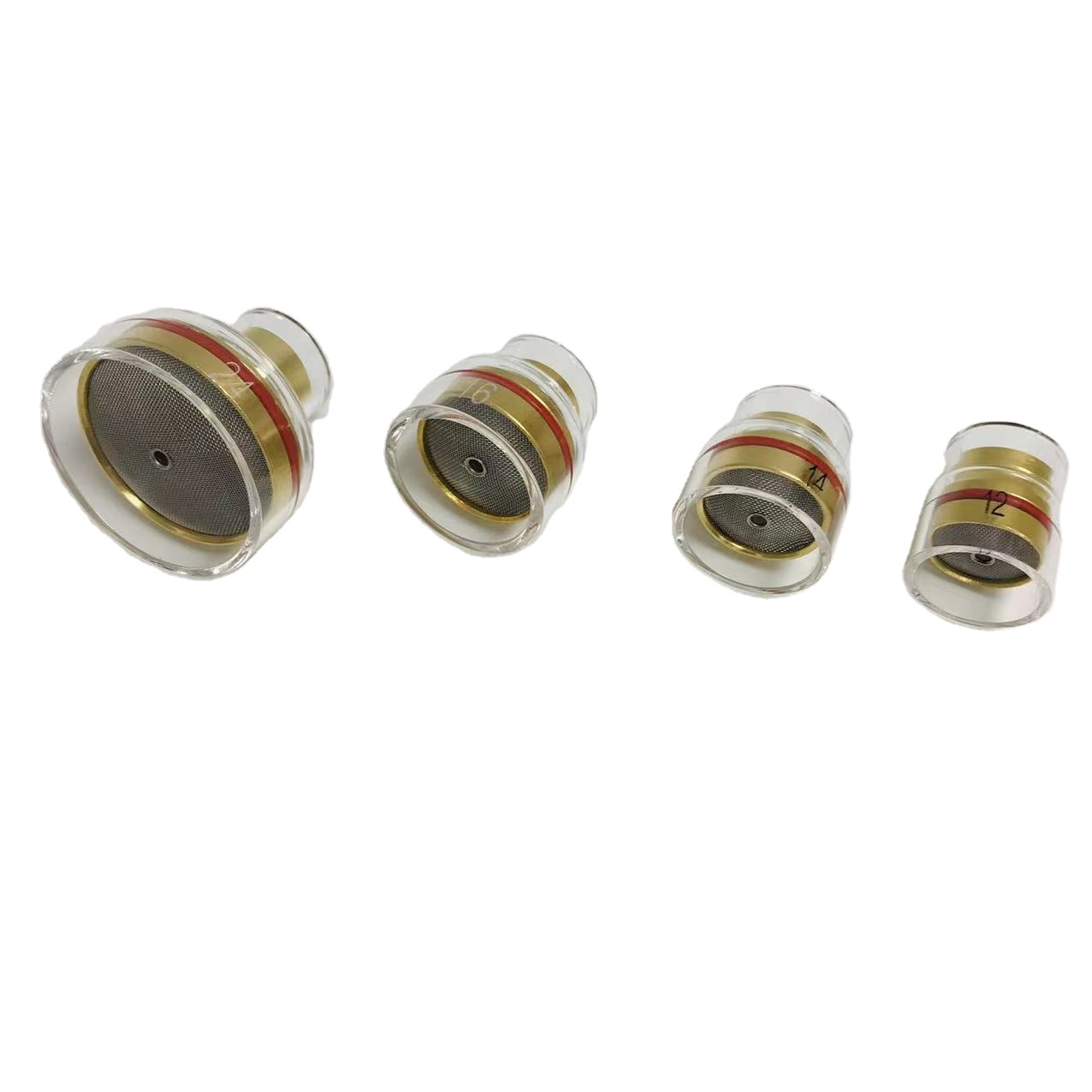 TIG Accessories Champagne Clear Nozzle With Screen Pack For Precise Welding Results