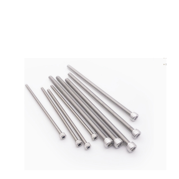 Metric Carbon Steel Half Thread Fillister Hex Socket Head Cap Screw 100mm 200mm Custom