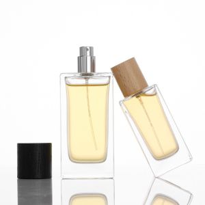 China Custom Printed Square Empty Glass Perfume Bottle 50ml Capacity on sale
