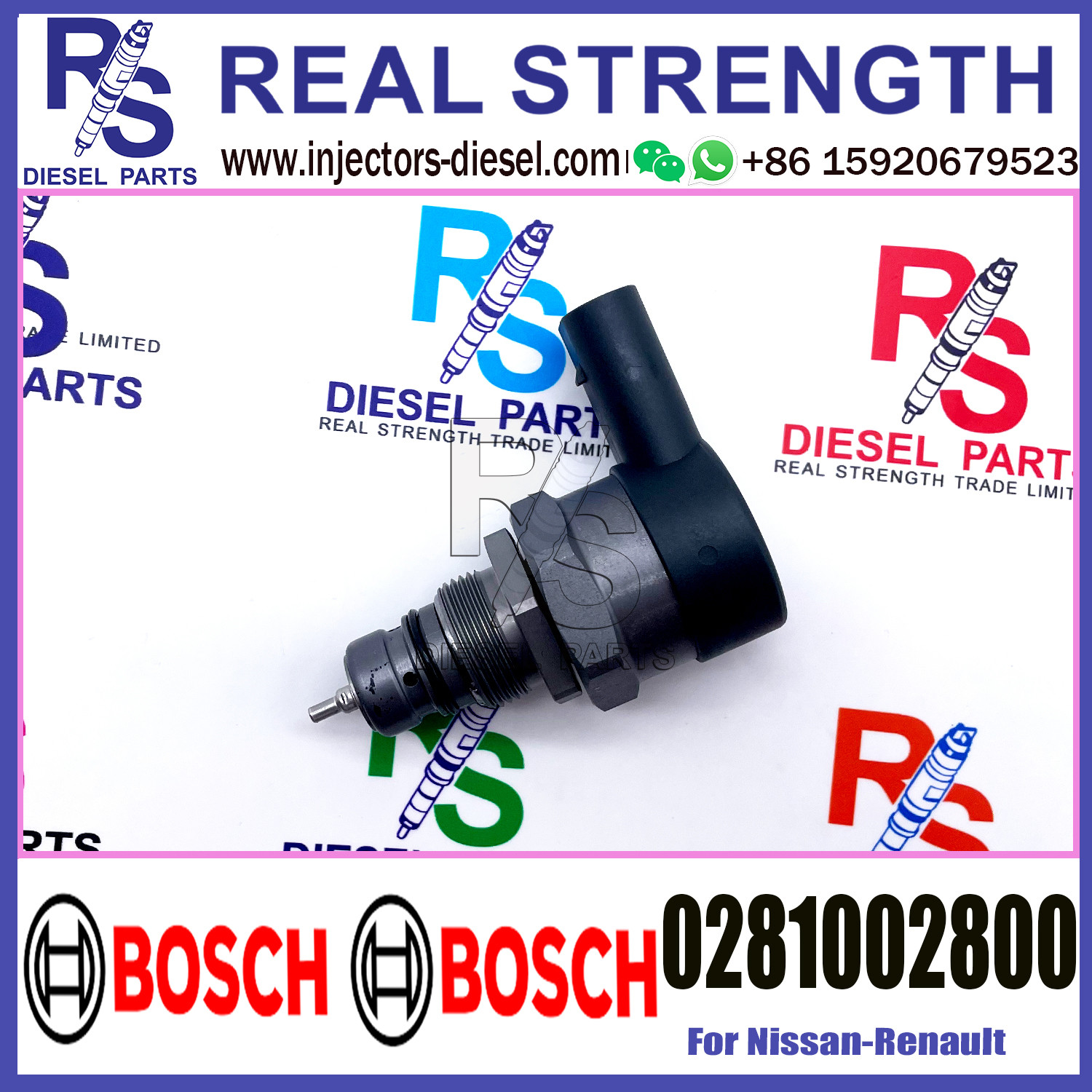 BOSCH Control Valve 0281002800 DRV Regulator Solenoid 0281002800 for Nissan-Renault