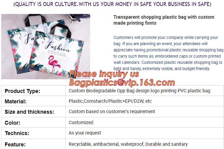 best selling biodegradable soft loop handle bag with EN13432 BPI OK compost Home ASTM D6400 certificates,bagease,bagplas