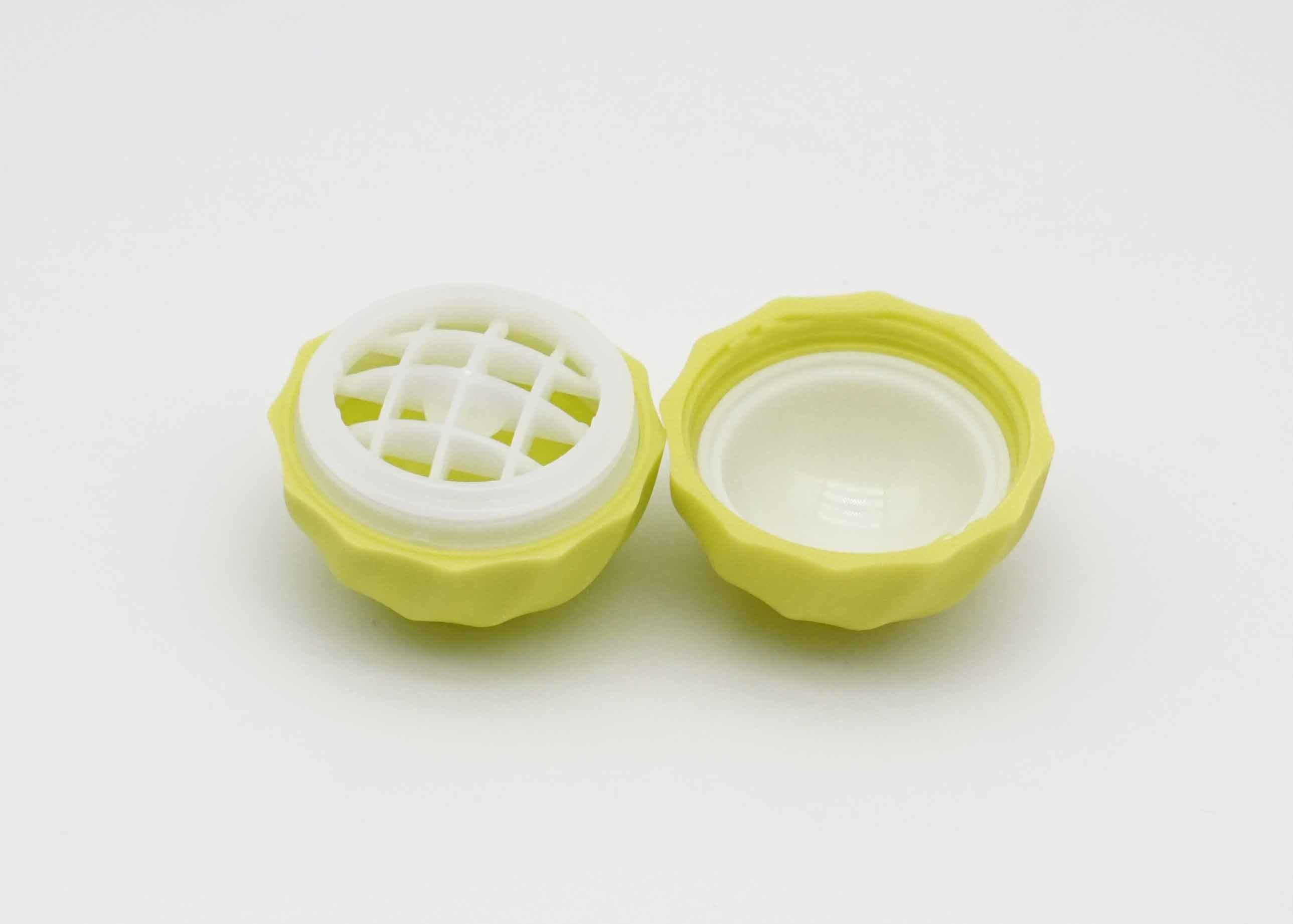 Small MOQ Yellow Cosmetic Lip Balm Tube 7g Plastic Ball Shape Lip Balm Tube