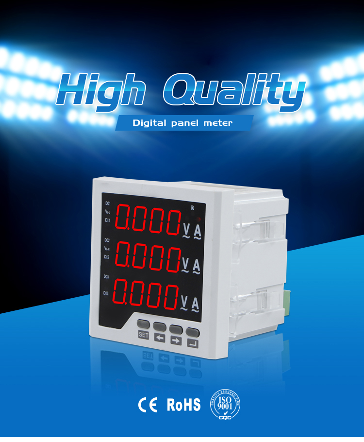 CN-3UIF33 96*96 mm Three Phase A&V&Hz Multi Combined Meter with good quality