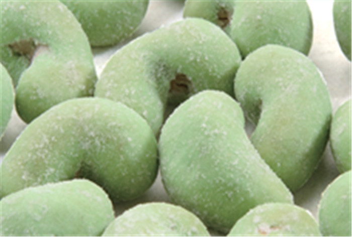 NON-GMO Wasabi/Mustard Coated Cashew Nut Healthy Snacks With Halal Certification Toasted Crispy and Crunchy Food