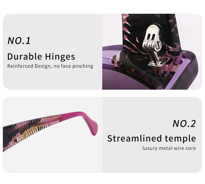 Eco Friendly Polarized Acetate Frame Sunglasses For Women UVA/UVB Blocking