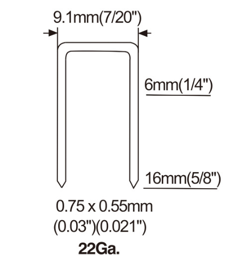 22gauge Fine Crown 71 Series Air Stapler for Furniture Manufacturing