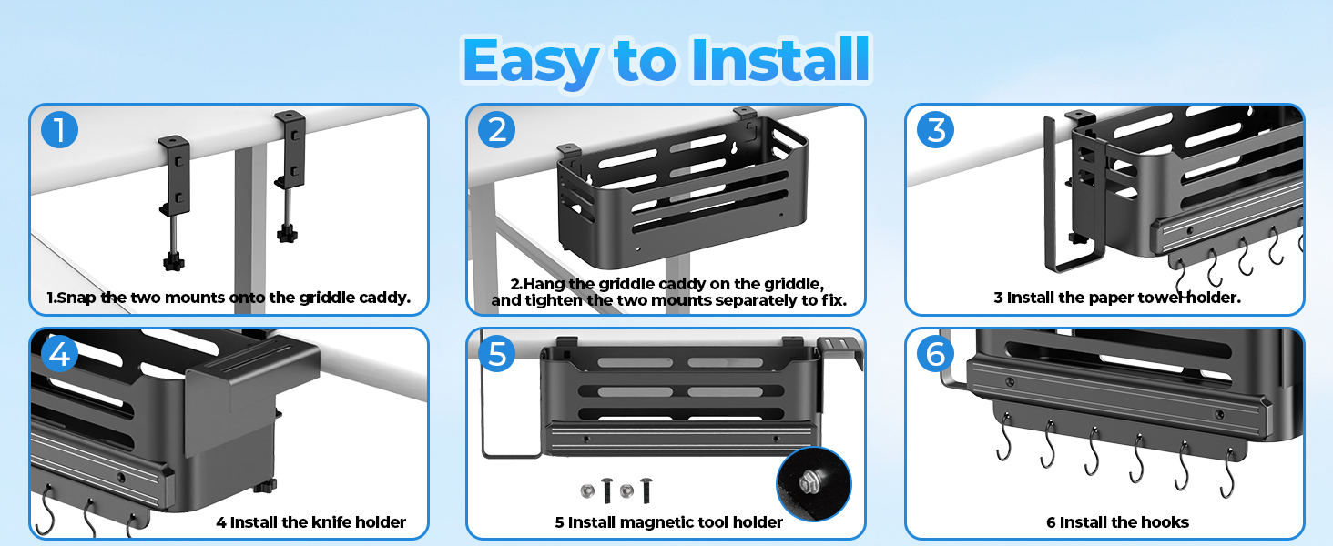 Griddle Caddy for Blackstone Griddle Grill BBQ Accessories Storage for Your BBQ Needs