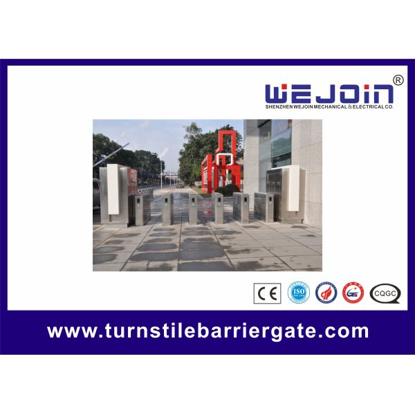 Quality 600mm Wing Adjustable Pedestrian Turnstile Gate / Automatic Swing Gate Turnstile for sale