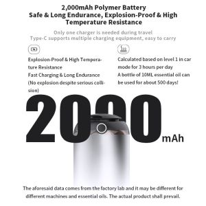 HOMEFISH 10ml Essential Oil Diffusers Smart Capsule Aroma Diffuser Humidificatio