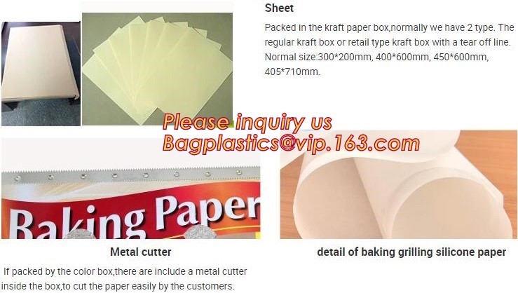 Bleached with Unbleached Greaseproof Paper for food wrapping,Environmental friendly and green greaseproof food packaging