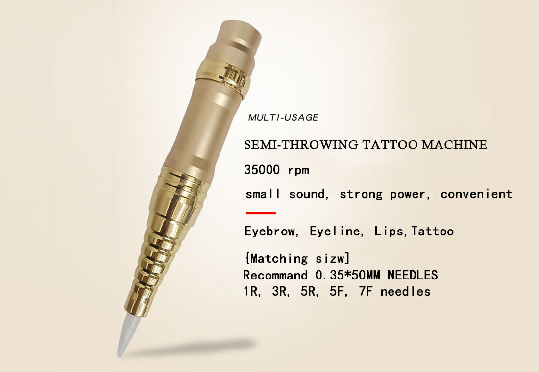 Professional Permanent Makeup Machine Copper shell Material Beauty Makeup Eyebrow Tattoo Pen Machine OEM