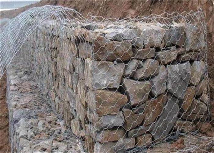 Dia 2.2mm Gabion Wire Mesh Flood Control Retaining Wall Galvanized Iron