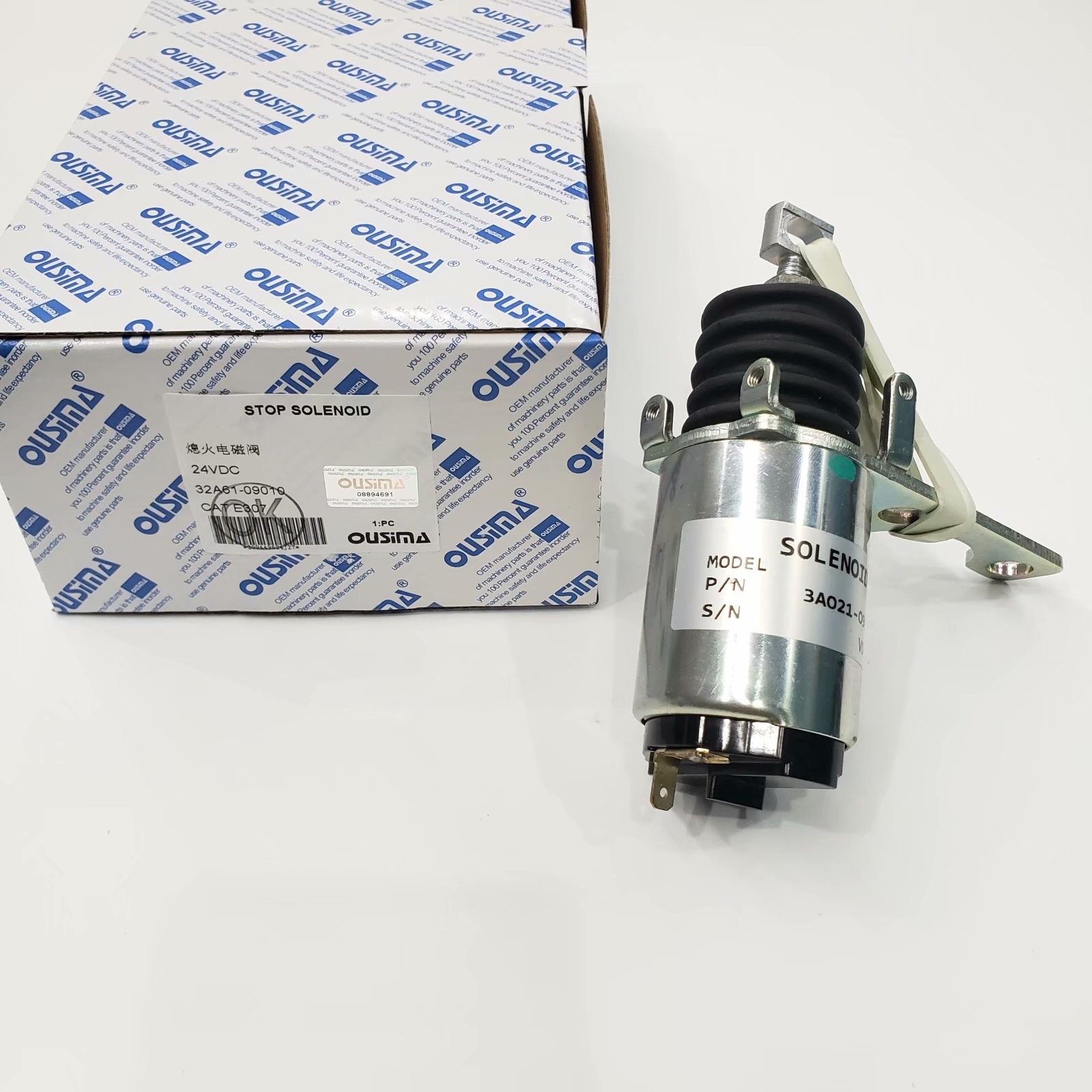 OUSIMA 24VDC 32A61-09010 32A6109010 Shut Off Solenoid Valve For Excavator E307
