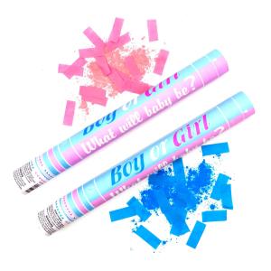  Baby Shower Gender Reveal Party Popper Confetti Cannon In Blue Pink For All Occasions Manufactures