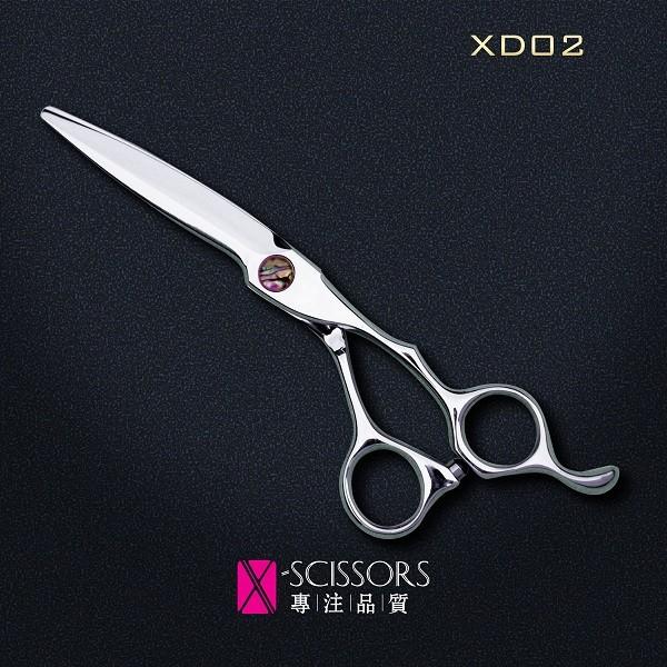 China Hair Shears Factory 440B Steel 6.0" offset handle hairdressing scissors