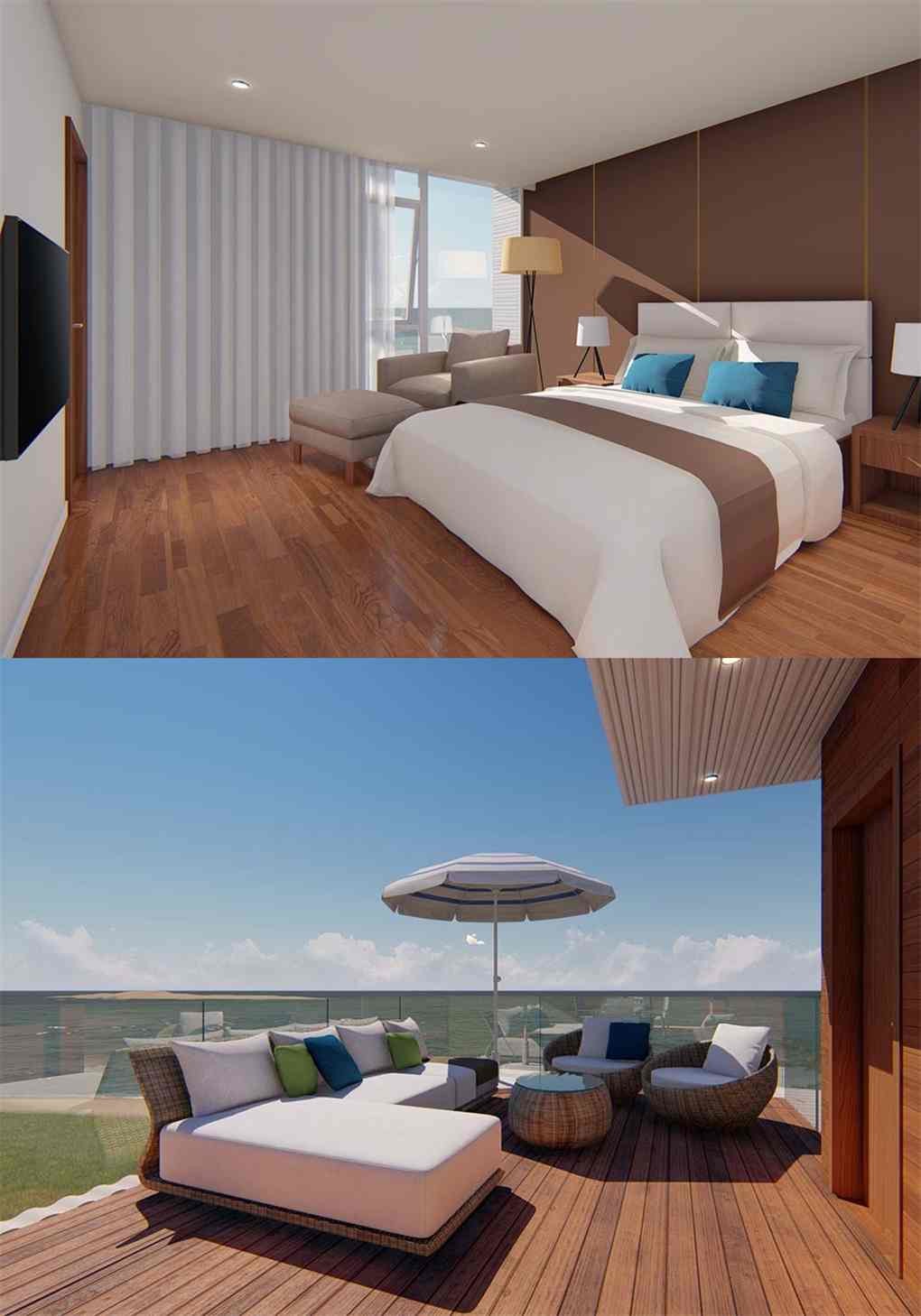 Shining Guangzhou Prefabricated House With Chalet Wooden House