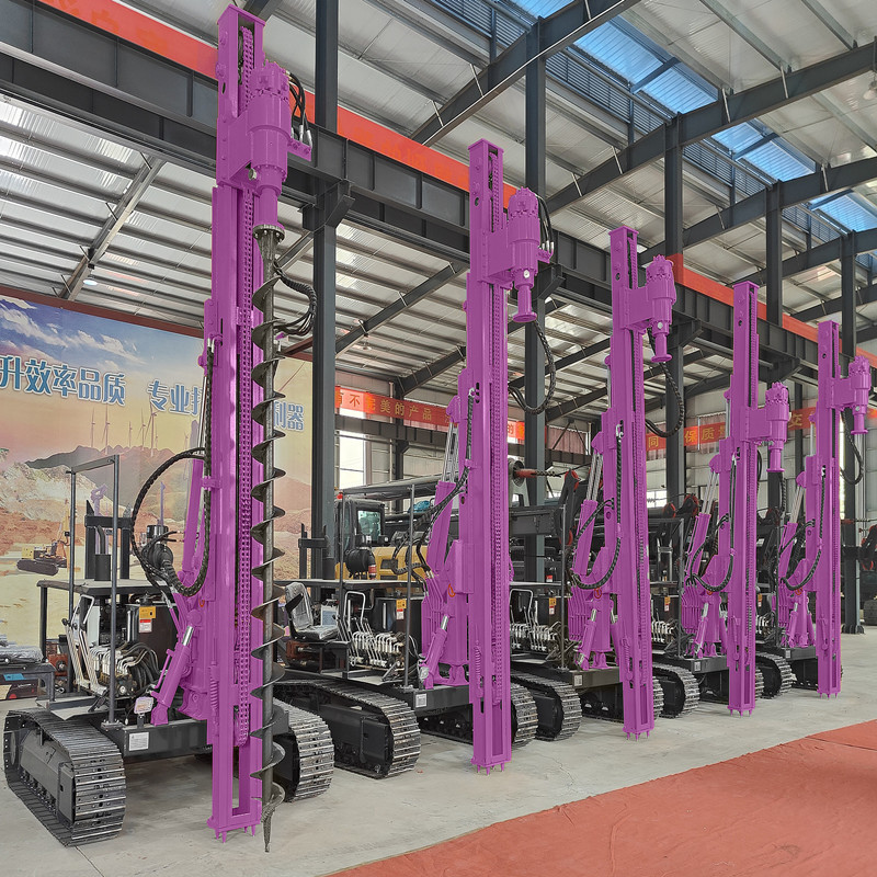 Pile Driving Rig Portable Solar Piling Machinery Hydraulic Diesel Pile Driver Machine