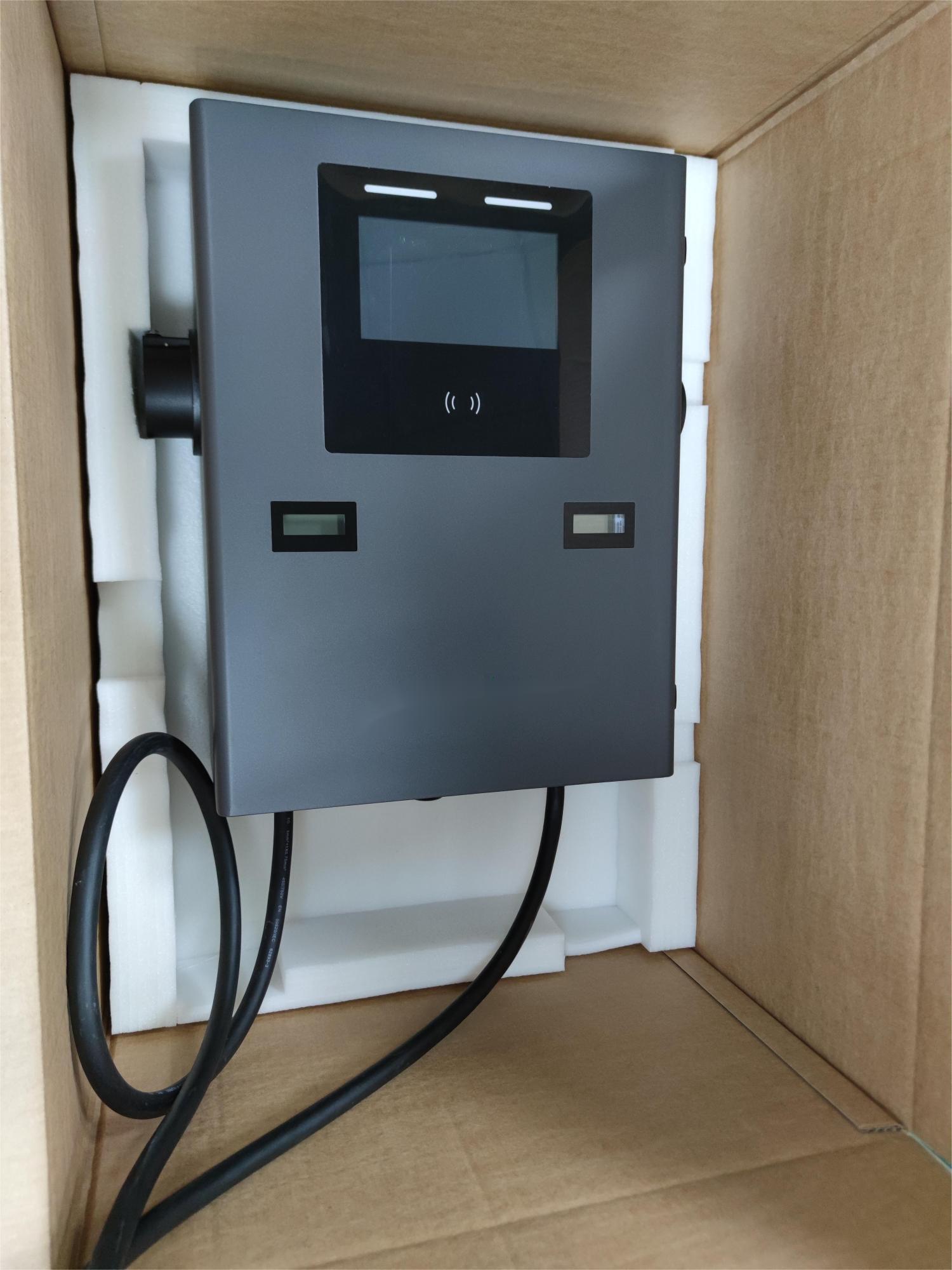 IP55 2*22kw Wallbox charger for Commercial Use Dual guns wallbox