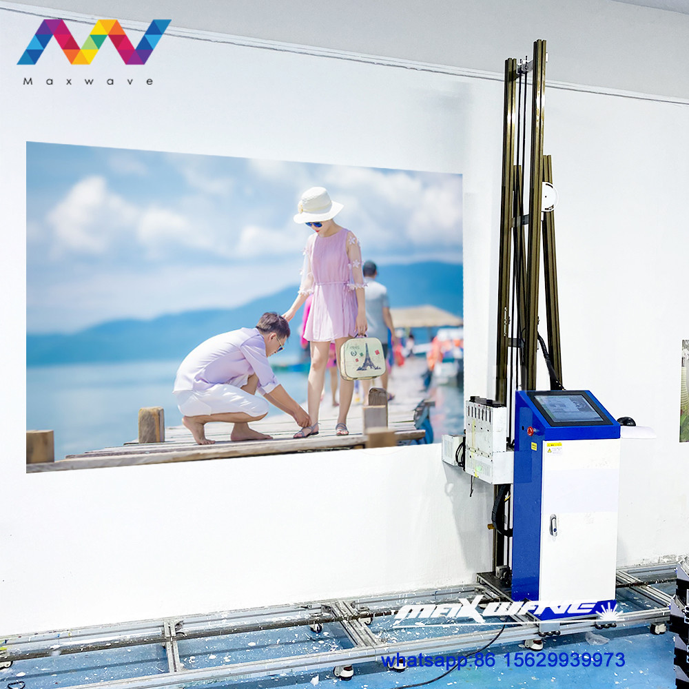 2200mm High 3D Wall Printing Machine With Double DX5 Heads