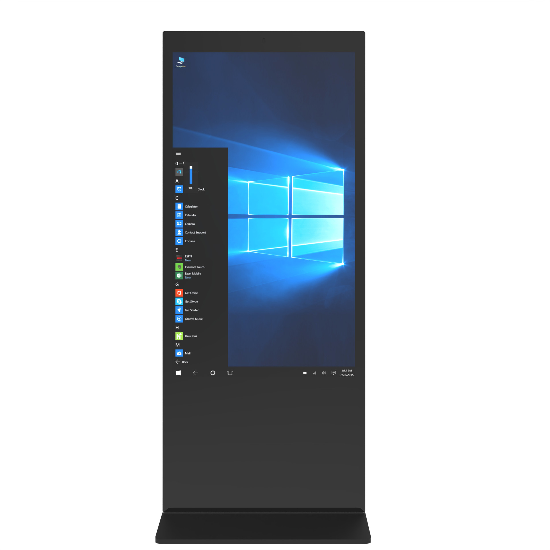 1920x1080 Floor Stand Digital Signage Interactive Kiosk 400cd/M2 55 Inch Multi Touch