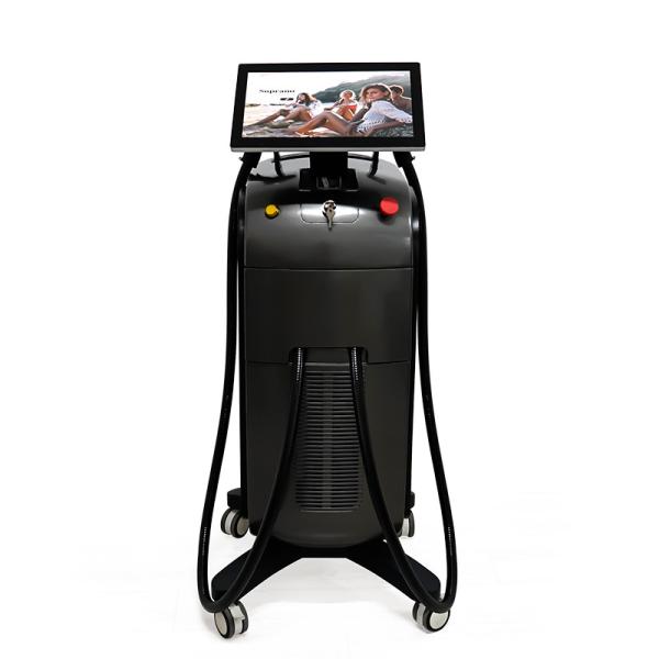 Vertical Diode Laser Hair Removal Beauty Machine Triple Wavelength 755 808