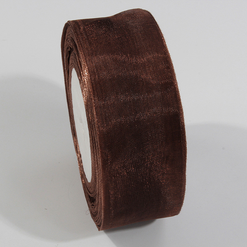 2.5cm Polyester Organza Ribbon for DIY bows or Wedding Decoration or Cake Wrapping