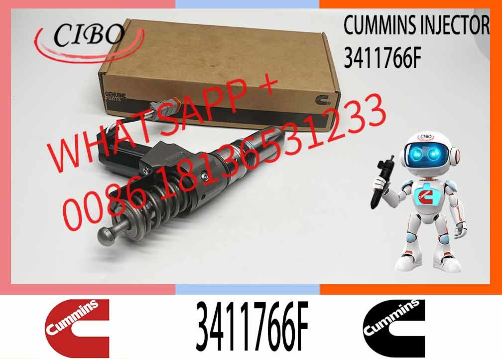 Real Fuel Injector Assembly 3411766F For Cummins Engine N14 Series