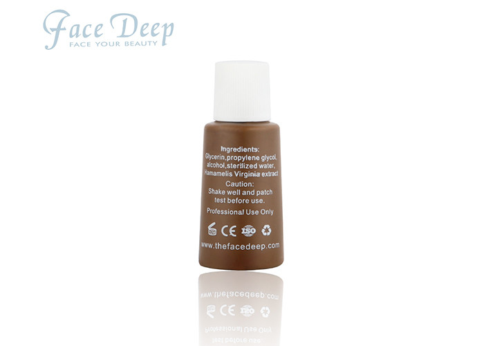 Tattoo Pigment Peanut Brown 12Ml Cosmetic 33 Color Tattoo Ink For Microblading Eyebrow / Lip / Eyeliner Makeup